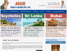 Tablet Screenshot of adler-tours.com